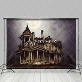 Aperturee - Aperturee Horror Night Spooky Dark Castle Halloween Backdrop